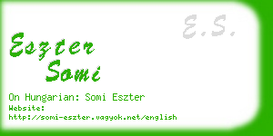 eszter somi business card